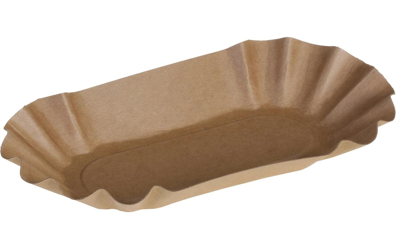 Belesse Schale/Schüssel, Papier/Karton – 125 × 205 × 35 mm, braun – 250 Stk.