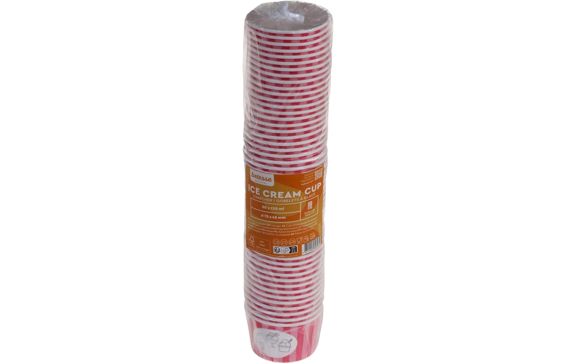 Belesse PE-Becher – 1,2 dl, Ø 7,5 cm, pink – 50 Stk.