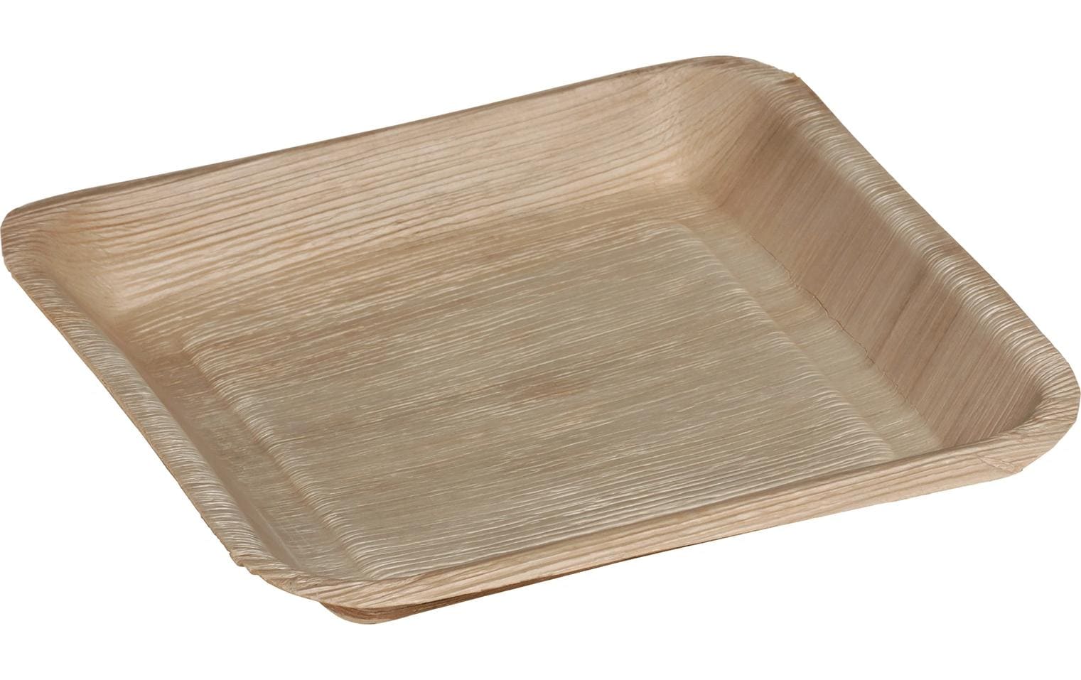Belesse Palmblatt Teller, rund – Ø 24 cm, braun – 25 Stk.
