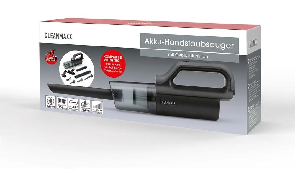 Cleanmaxx Akku-Handstaubsauger – 0,10 l, 7,4 V, 15 min