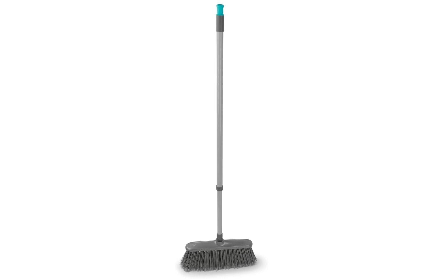 Cleanmaxx Flachwischer – 3-teilig, mit Teleskopstiel, Metall, Grau/Blau