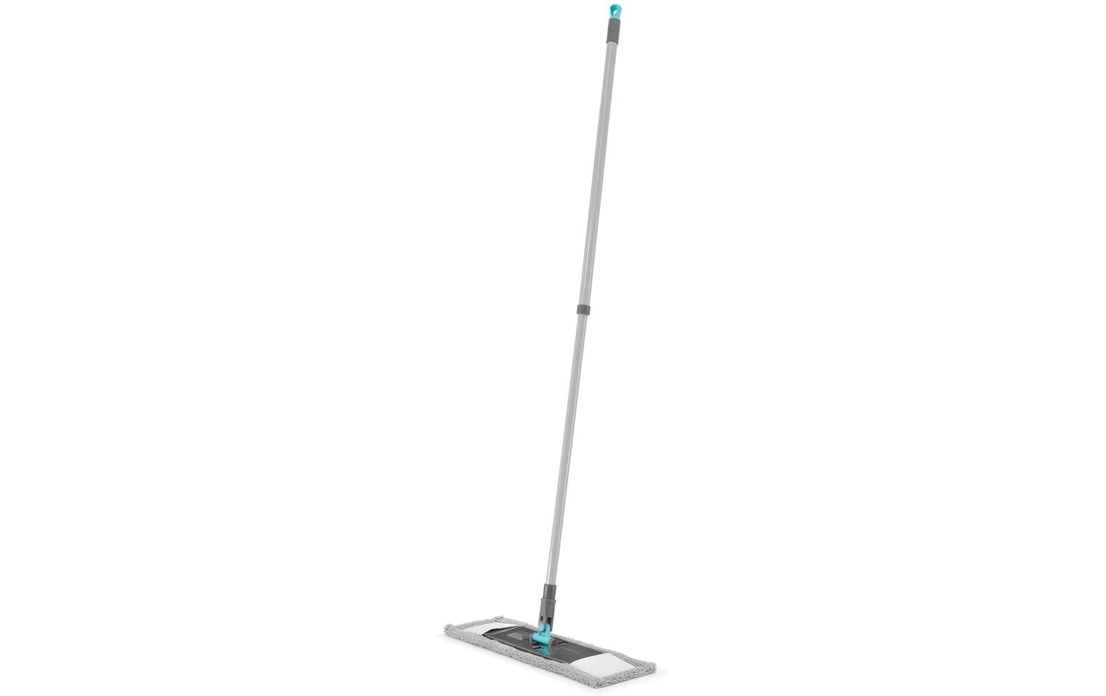 Cleanmaxx Flachwischer – 3-teilig, mit Teleskopstiel, Metall, Grau/Blau
