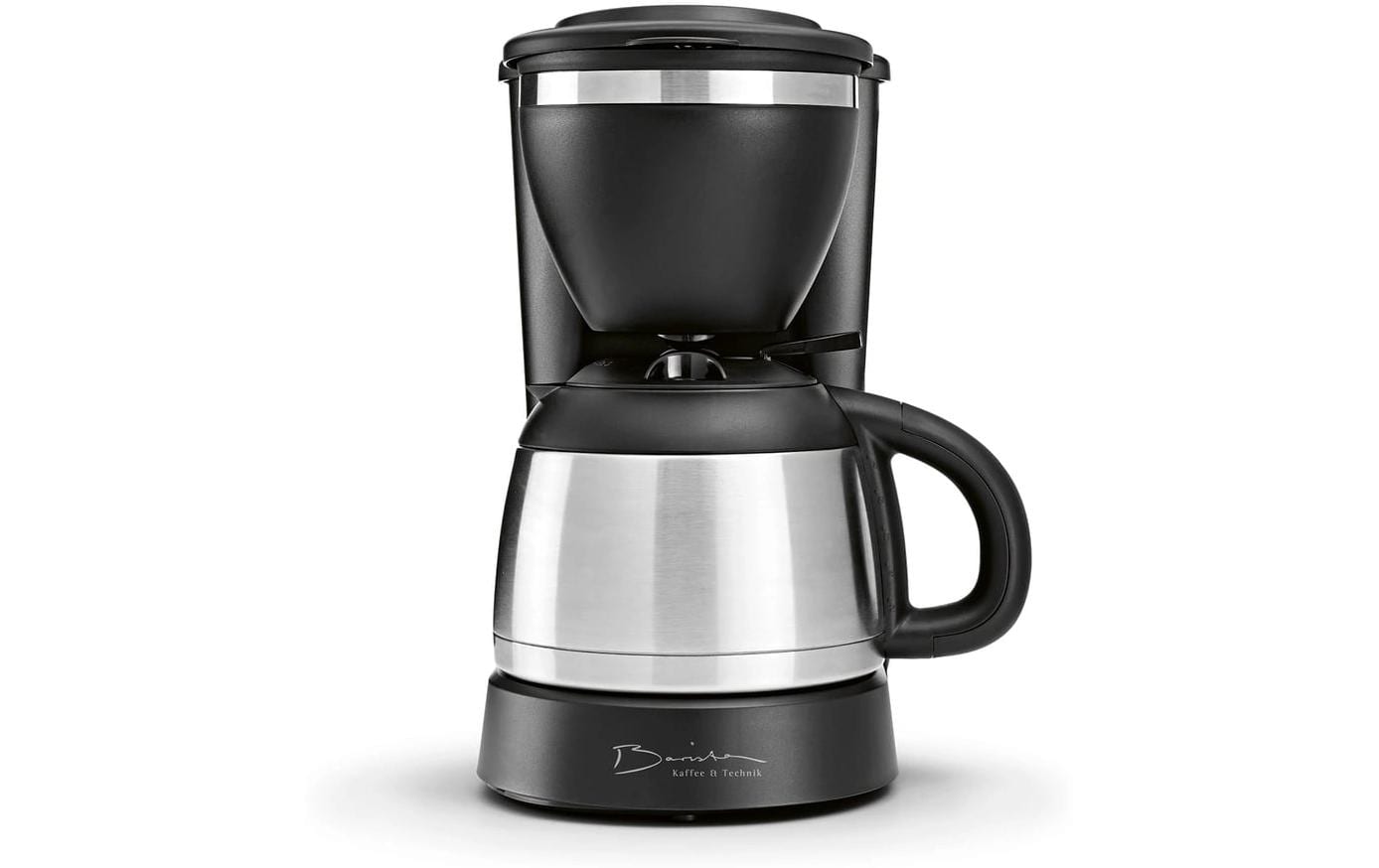 Barista Filterkaffeemaschine – 8 Tassen, 1 l, Schwarz/Silber