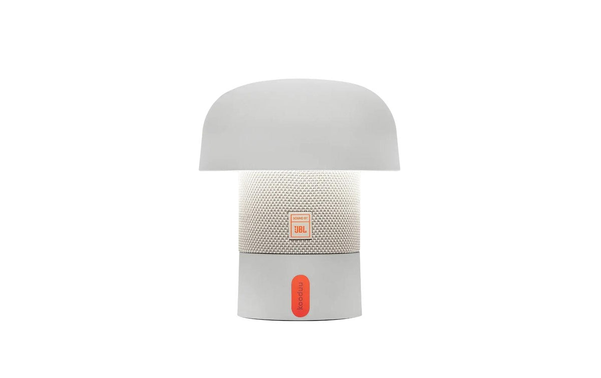 Kooduu Tischleuchte SENSA – LED 8 W, 150 lm, 2900 K, dimmbar, Lautsprecher, USB – Weiss
