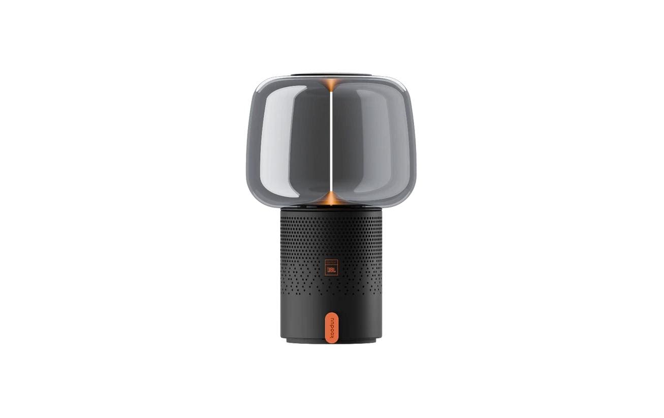Kooduu Tischleuchte SERENA PLAY – LED 10 W, 100 lm, Warmweiss, dimmbar, Akku & Lautsprecher – Anthrazit