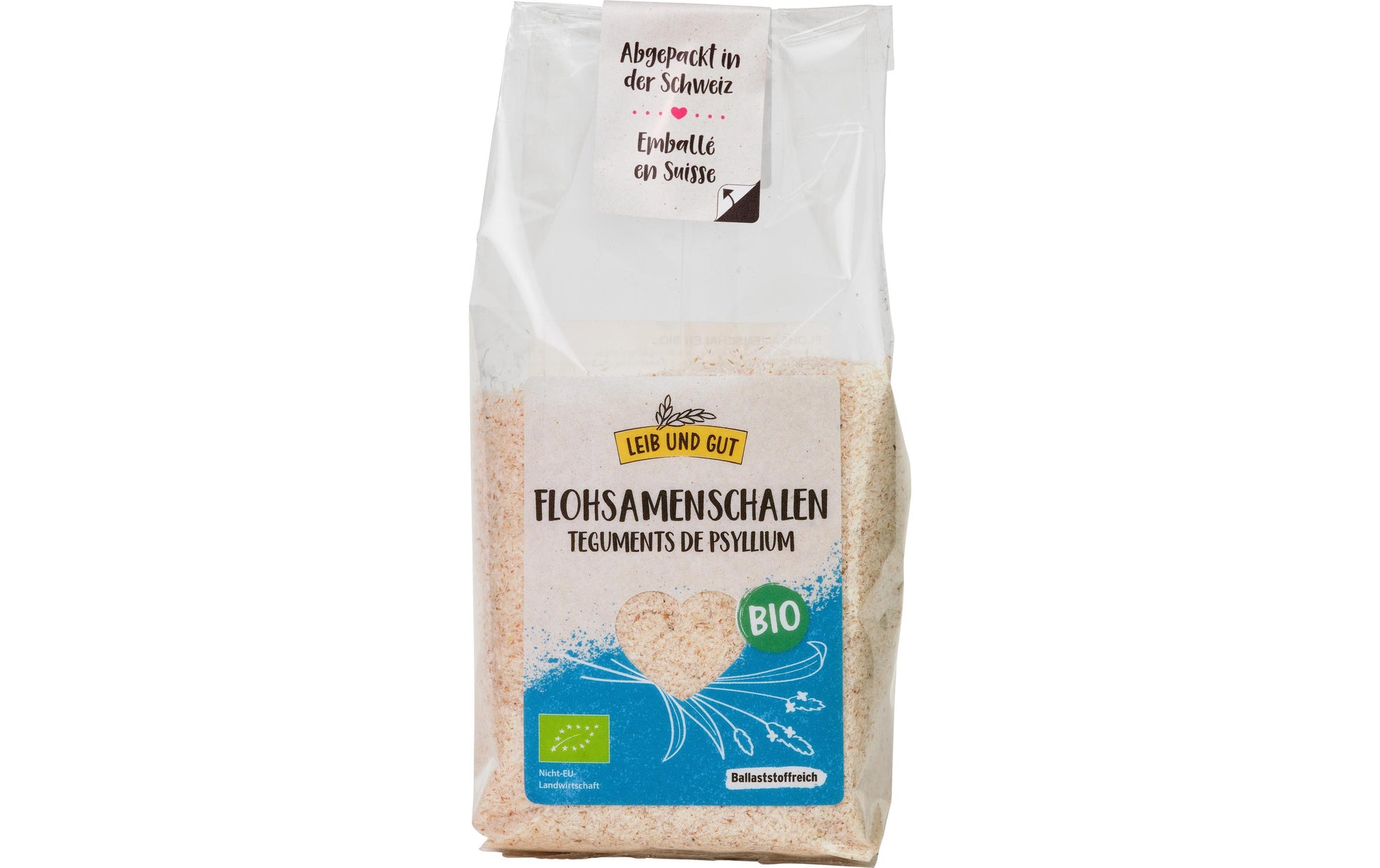 Leib und Gut Flohsamenschalen – Bio, vegan – 110 g