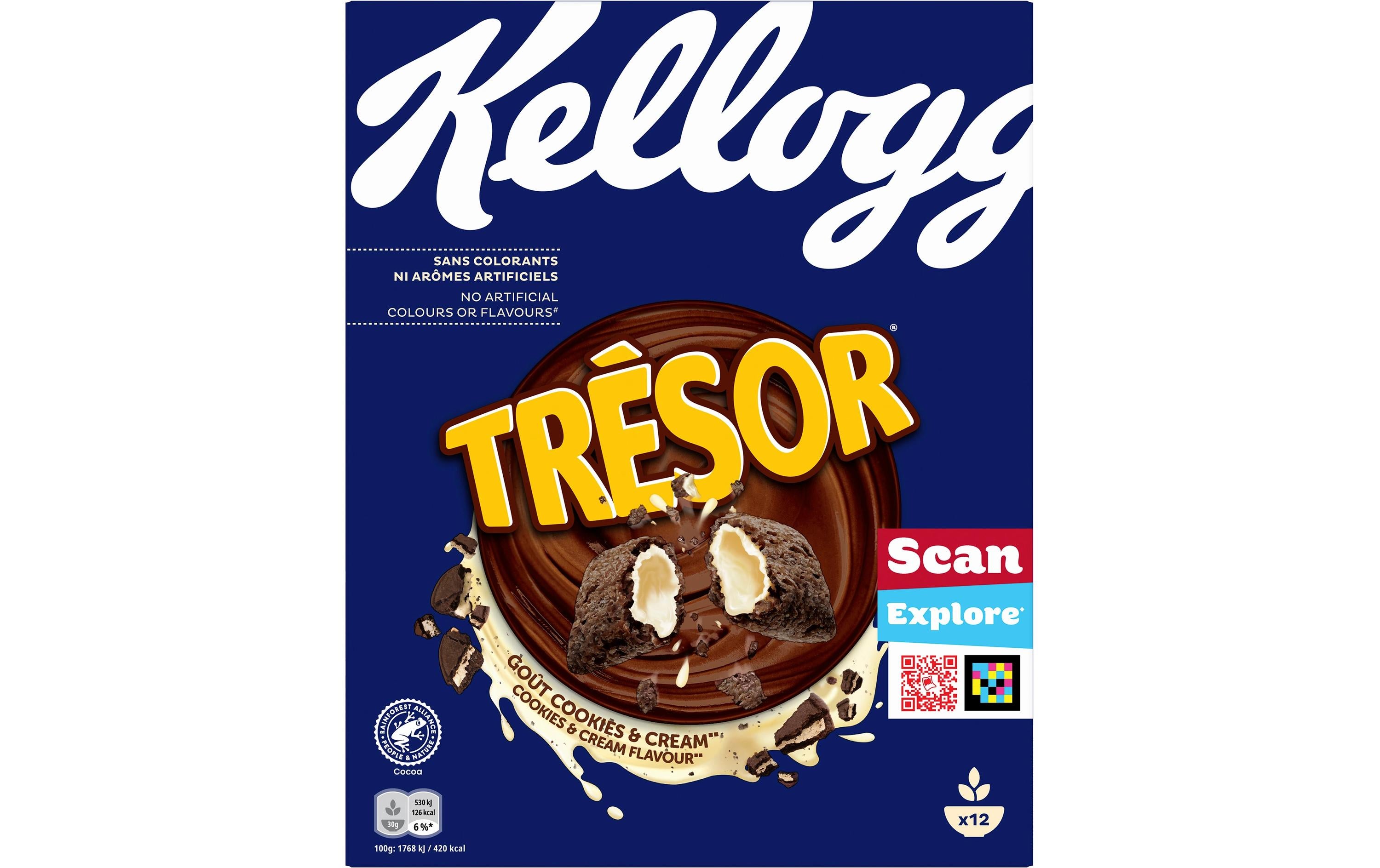 Kellogg Company Kellogg's Tresor Müesli & Cerealien – Cookies & Cream – 375 g