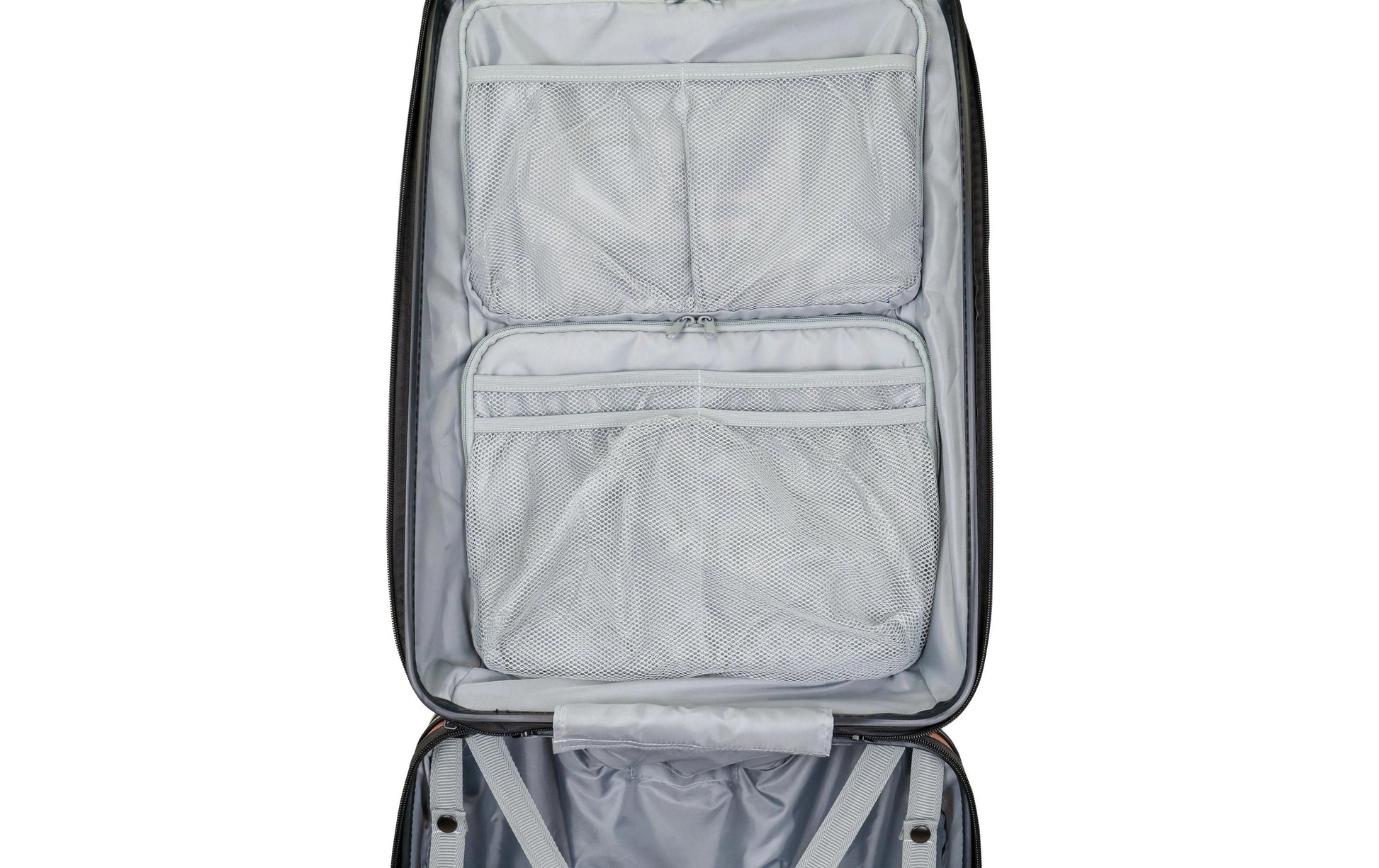 Casyro Hartschalen-Trolley, 80 l, 4 Rollen, TSA-Schloss, PC, Roségold, 42 × 70 × 28 cm