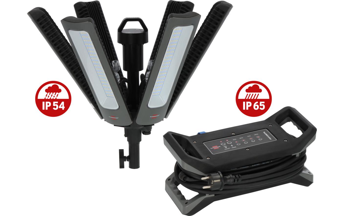 Brennenstuhl Arbeitsleuchte JF9120E – 40'500 lm, 275 W, 360°, dimmbar, IP65 – Anthrazit