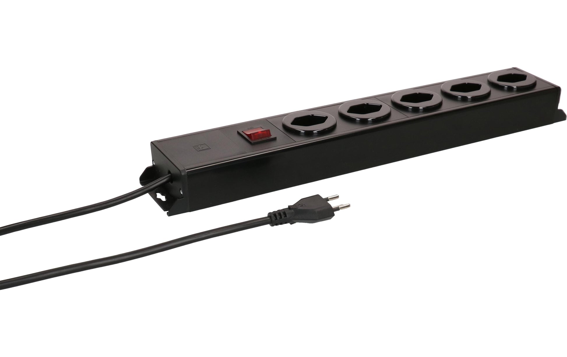 Max Hauri AG Max Hauri Power Line Steckdosenleiste – 5× T13, 1,5 m, mit Schalter, schwarz