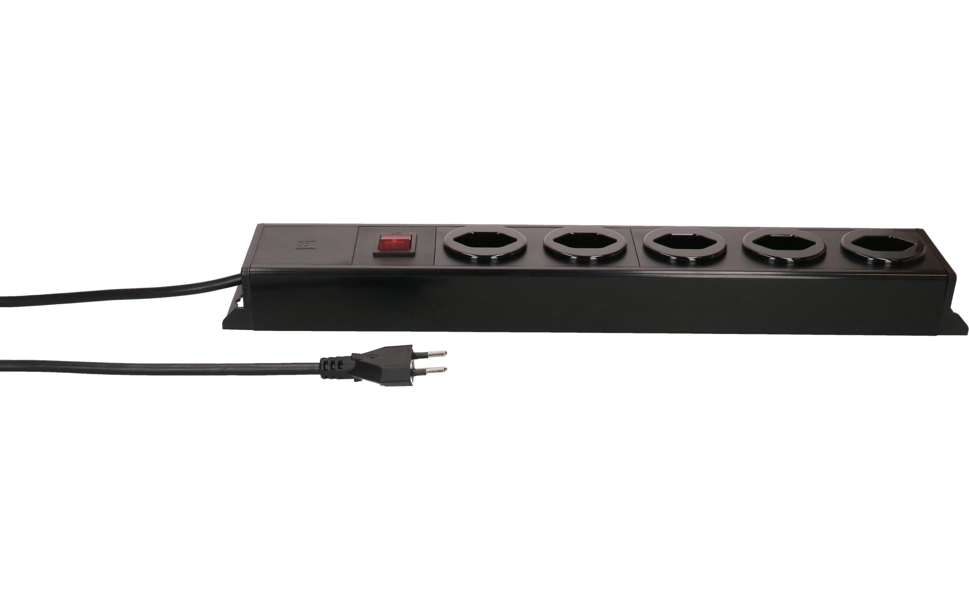 Max Hauri AG Max Hauri Power Line Steckdosenleiste – 5× T13, 1,5 m, mit Schalter, schwarz