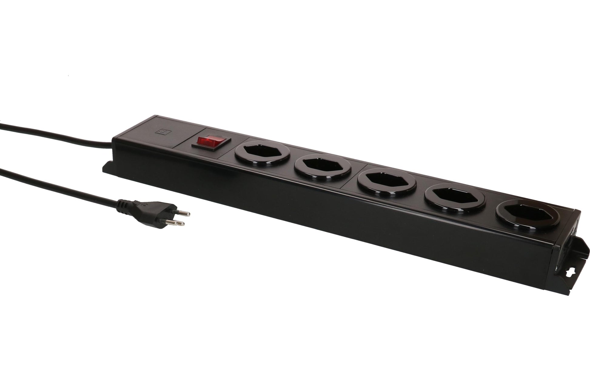 Max Hauri AG Max Hauri Power Line Steckdosenleiste – 5× T13, 1,5 m, mit Schalter, schwarz