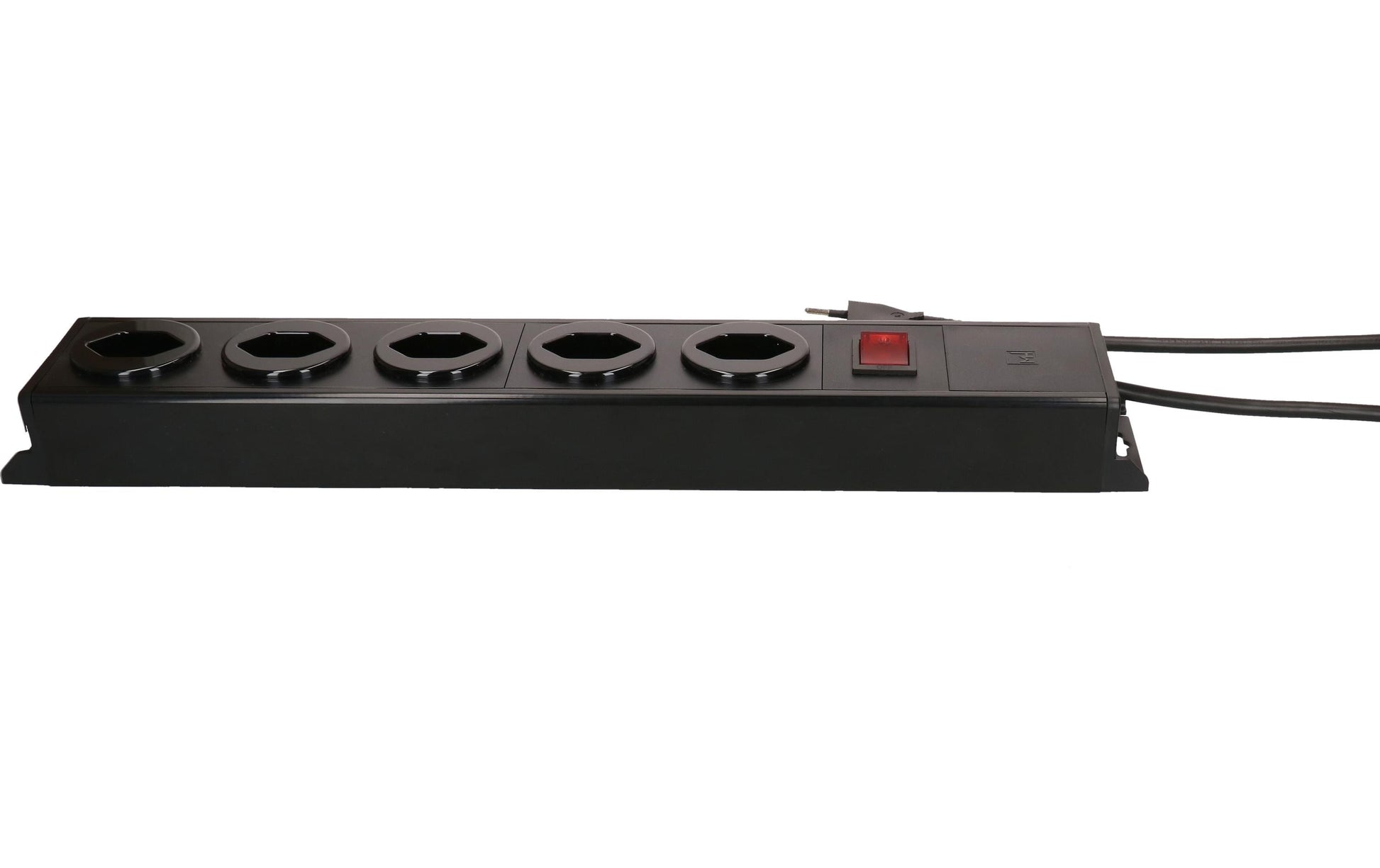 Max Hauri AG Max Hauri Power Line Steckdosenleiste – 5× T13, 1,5 m, mit Schalter, schwarz