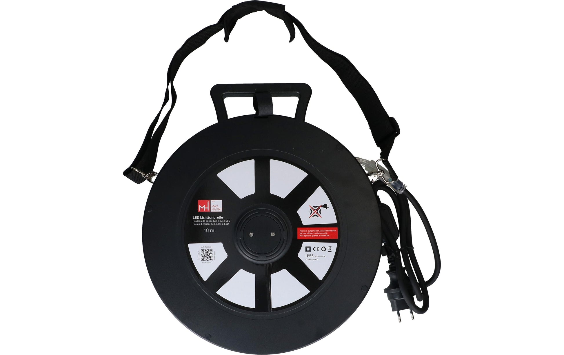 Max Hauri AG Arbeitsleuchte – 8600 lm, 94 W, IP55, Netzbetrieb – Schwarz