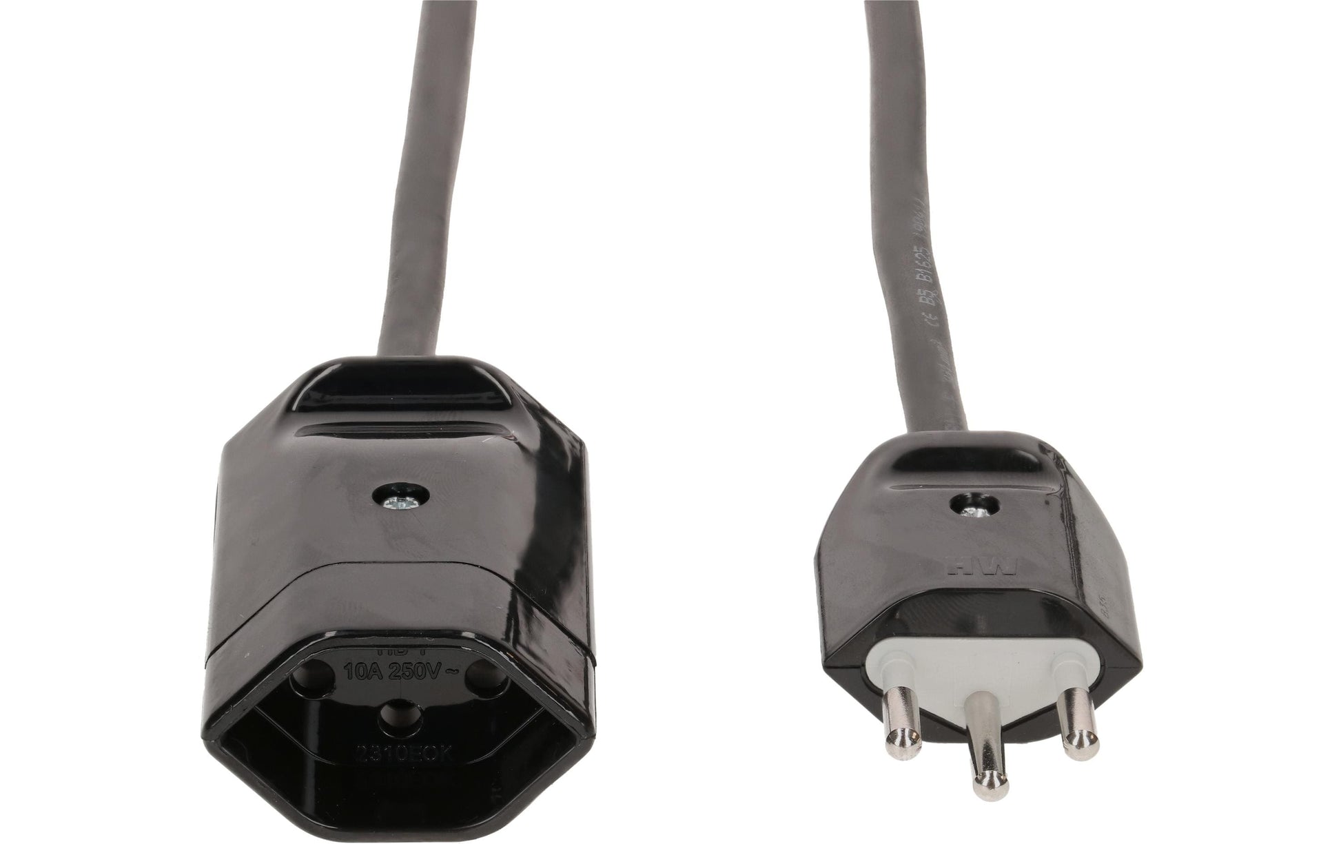 Max Hauri AG Max Hauri Verlängerungskabel – T12–T13, 3 m, 3×1 mm², schwarz