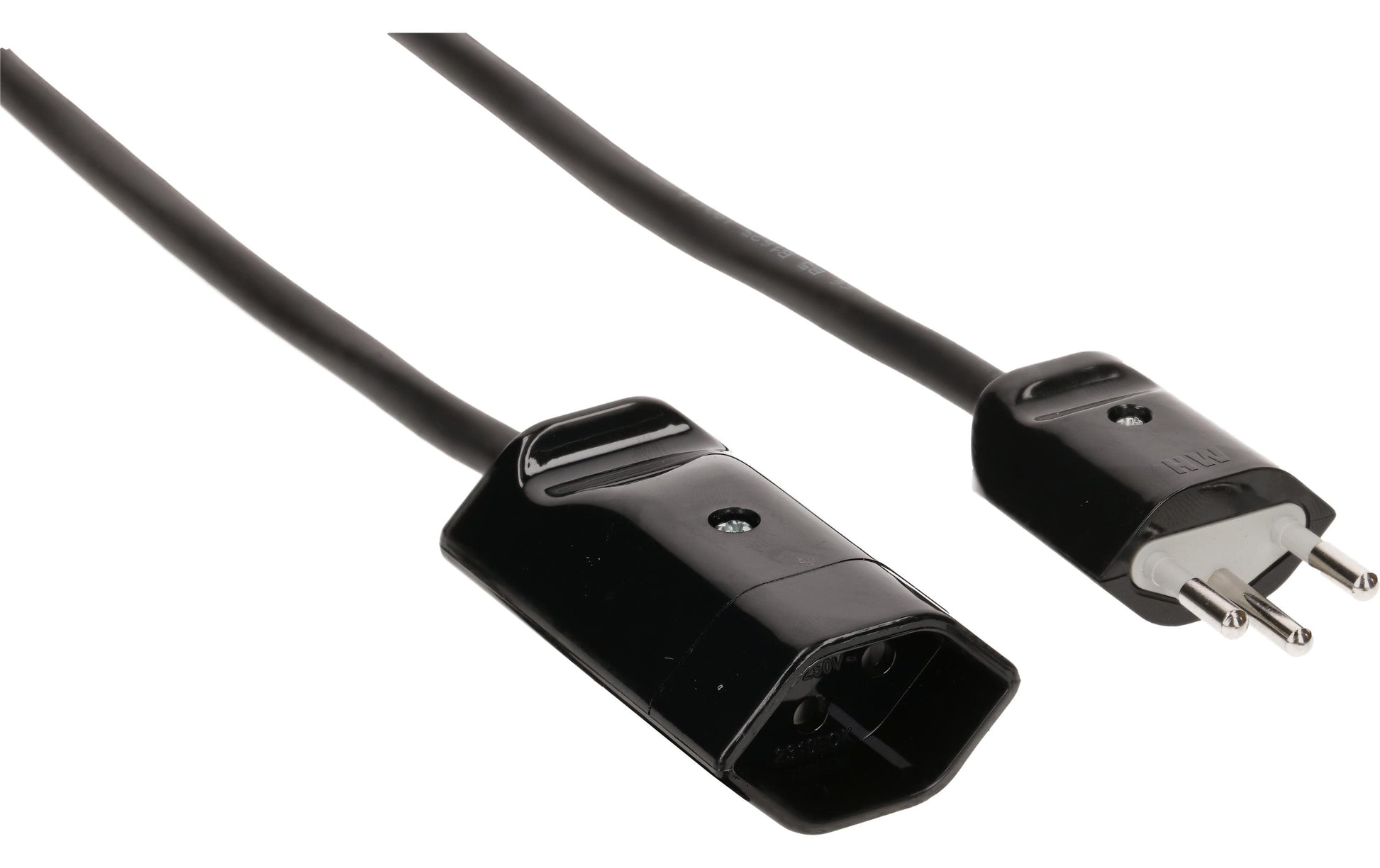 Max Hauri AG Max Hauri Verlängerungskabel – T12–T13, 3 m, 3×1 mm², schwarz