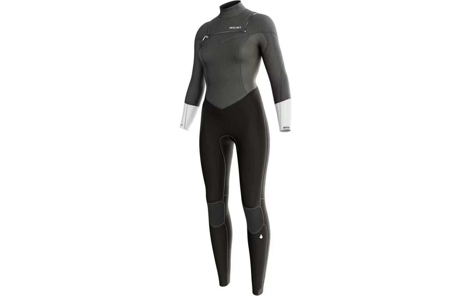 Prolimit Neoprenanzug Fire Steamer Freezip 5/4 – Grösse 42 – Grau/Schwarz, Front-Reissverschluss