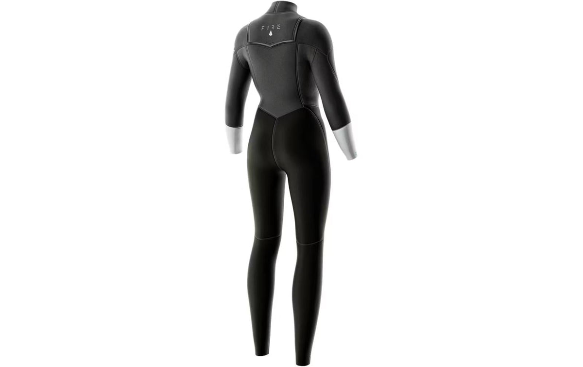 Prolimit Neoprenanzug, Fire Steamer Freezip 5/4 – Grösse 40 – Grau/Schwarz, Neopren, Front-Reissverschluss