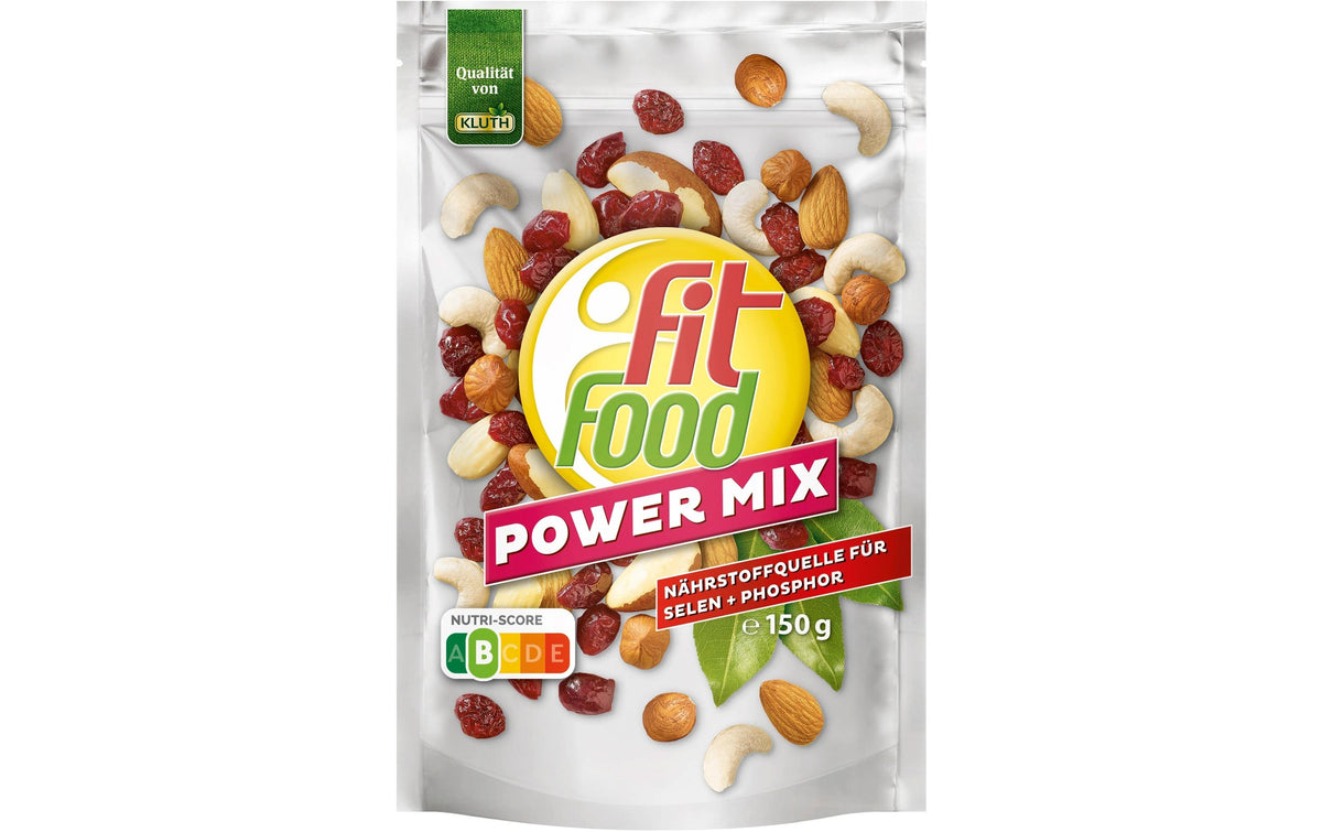 Kluth Fit Food Power Mix Nussmix – Cranberry, gezuckert – 150 g