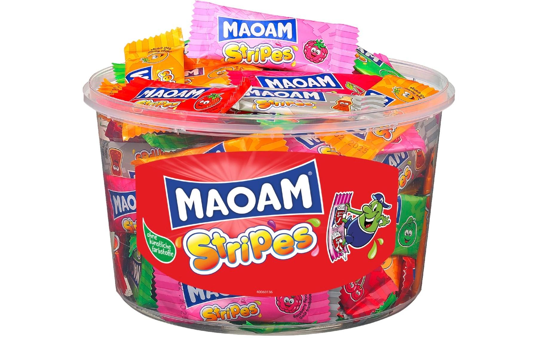 Maoam Mini Stripes Kaubonbons, glutenfrei – 700 g
