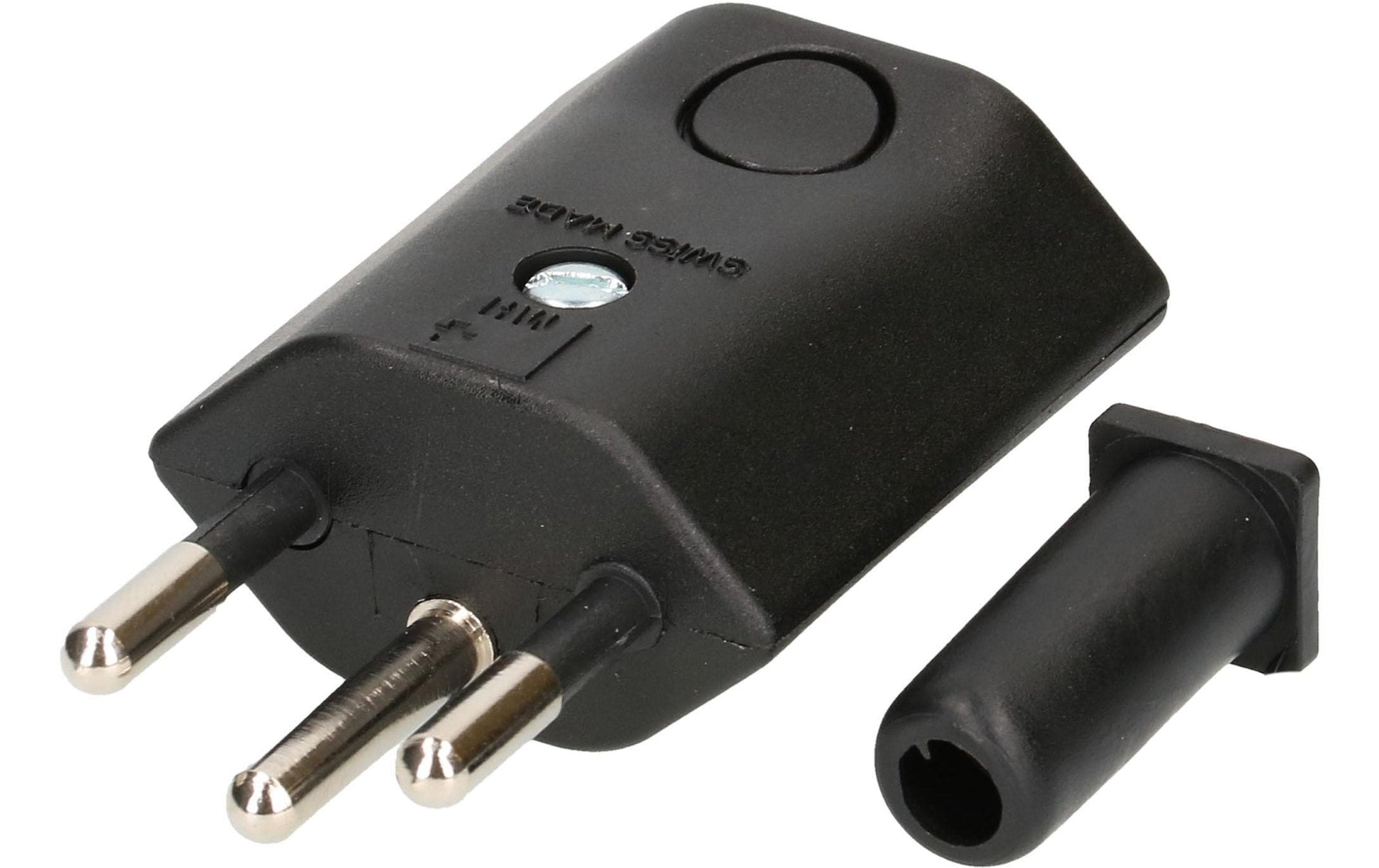Max Hauri AG Max Hauri Adapterkabel 3-polig T12–offen, mit Schalter, einseitig gewinkelt – schwarz