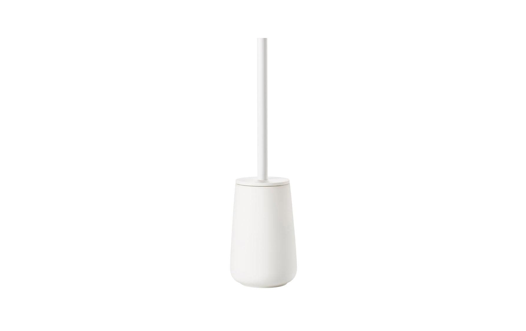 Zone Denmark Nova One – WC-Bürstenset – Keramik, Edelstahl, Weiss, H 37 cm, Ø 10,3 cm