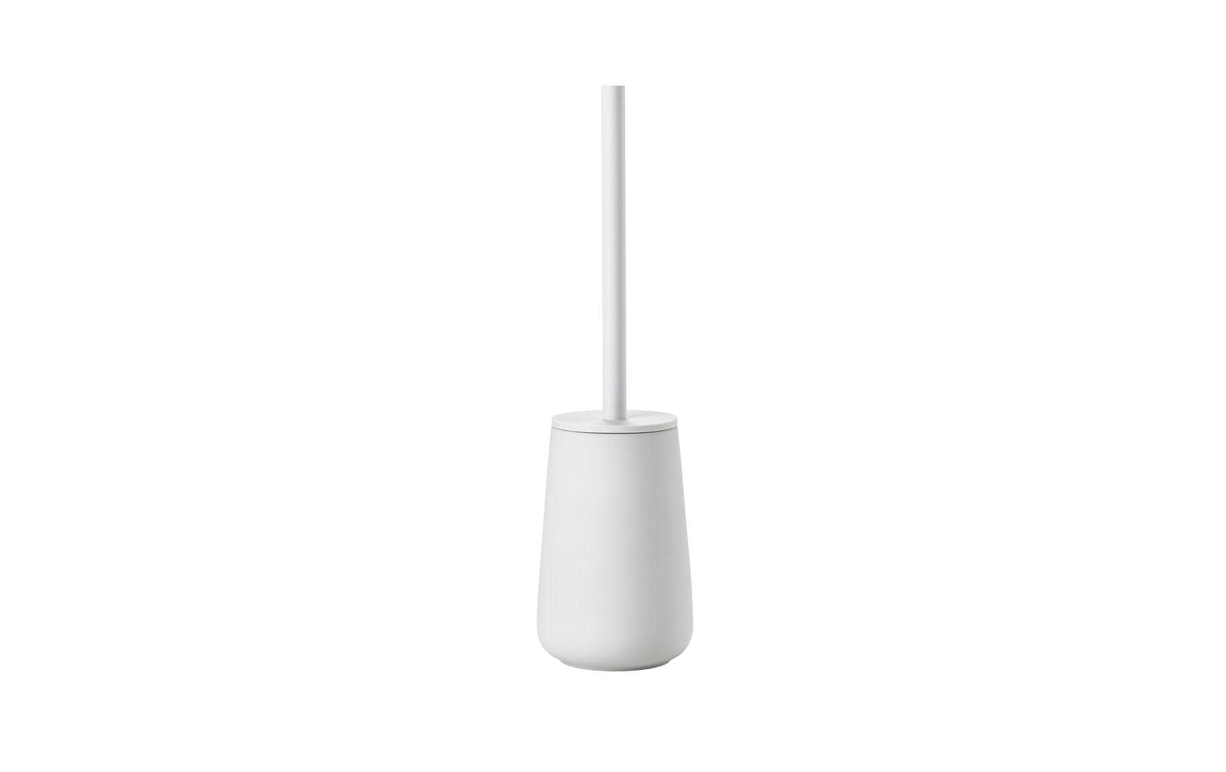 Zone denmark ZoneDenmark – WC-Bürstenset – Keramik, Edelstahl, Hellgrau, H 37 cm, Ø 10,3 cm