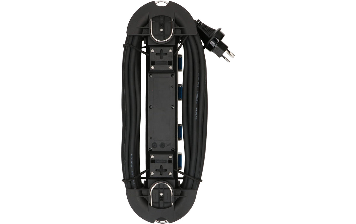 Max Hauri AG Max Hauri Construct Line Steckdosenleiste, 4×T13, ohne Schalter, 10 m, Eingang T13, IP55 – grau