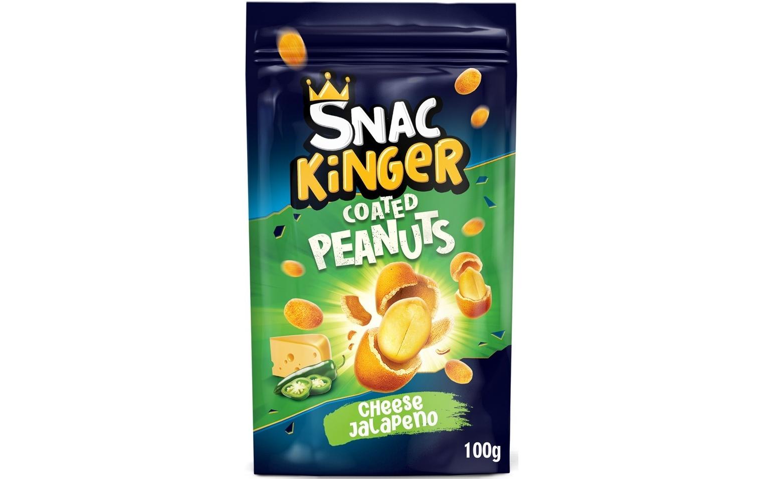 Snac kinger Snackinger Erdnüsse – Jalapeno & Käse – 100 g