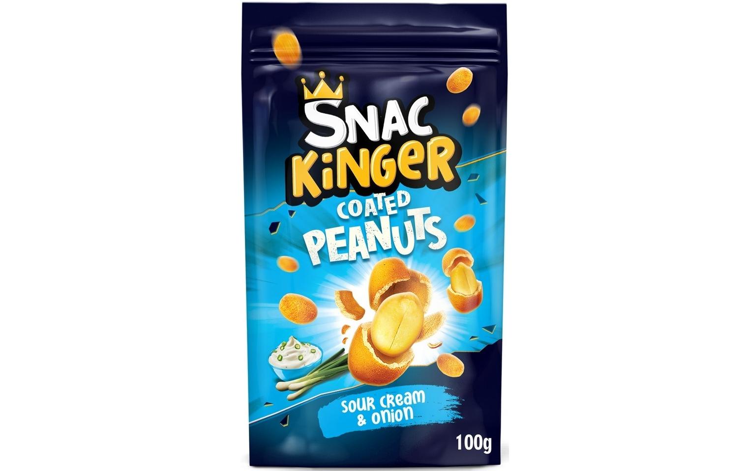 Snac kinger Snackinger Erdnüsse – Sour Cream & Onion – 100 g