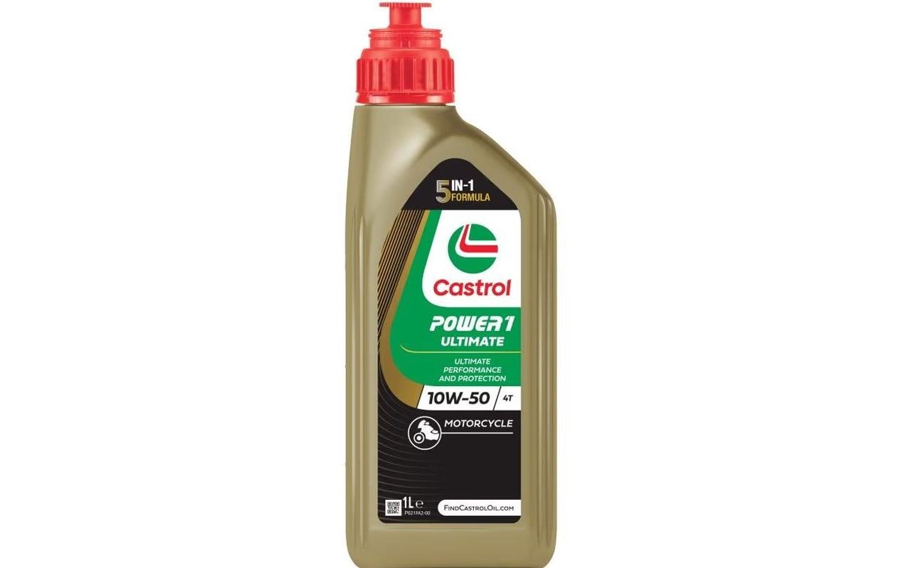 Castrol Power 1 Ultimate 4T Motoröl 10W-50 – für Motorrad (Benzin 4-Takt) – 1 l