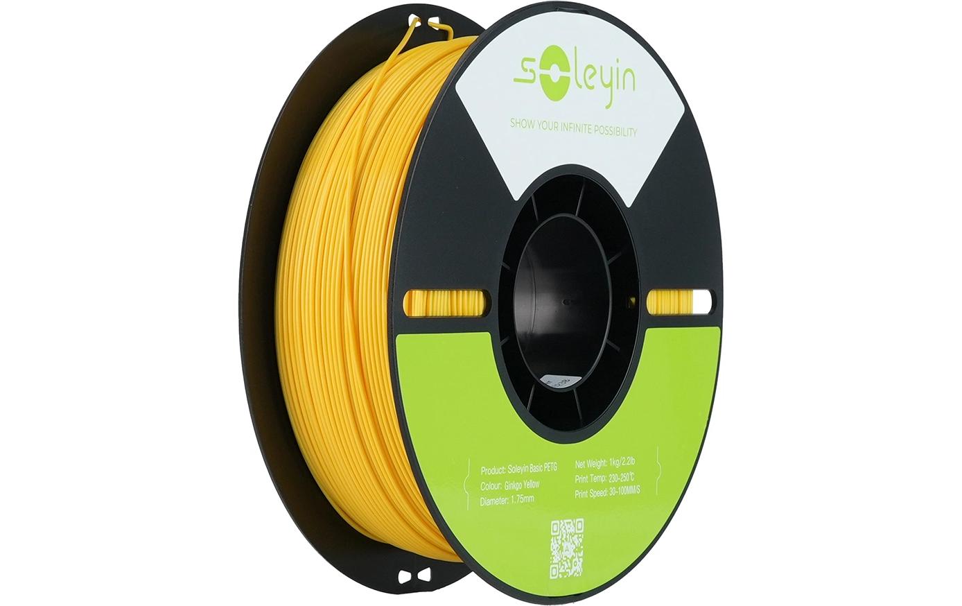 Creality 3D 3D-Drucker-Filament Soleyin PETG 1,75 mm Gelb, 1 kg