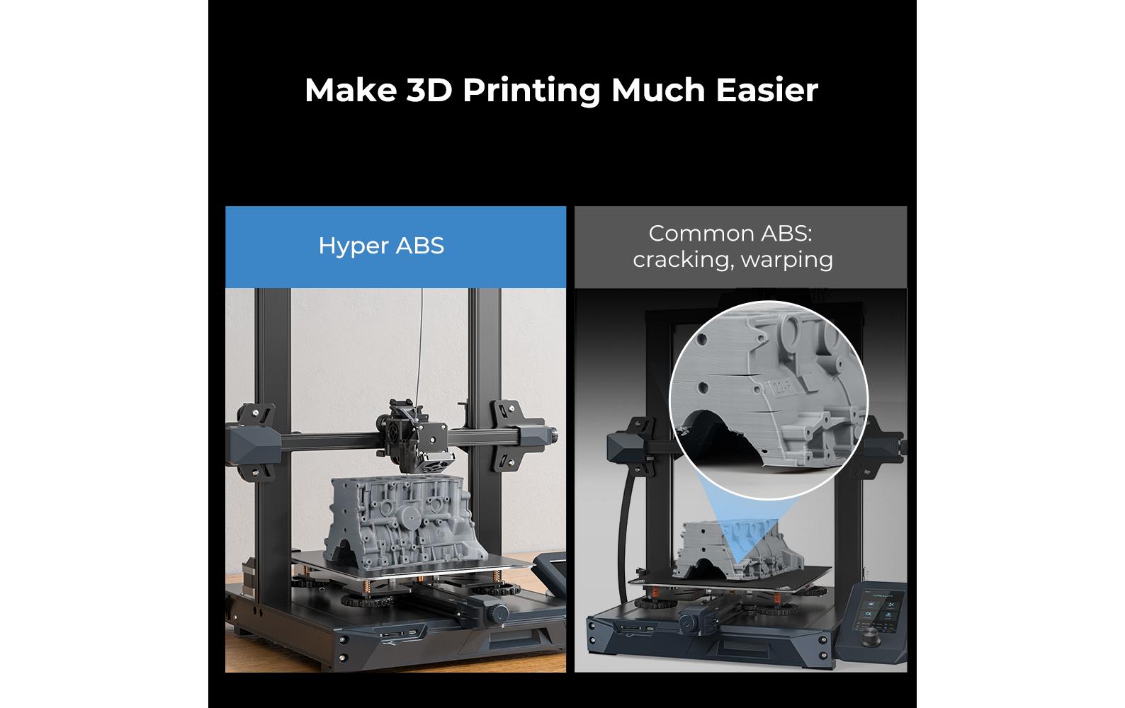 Creality 3D 3D-Drucker-Filament Hyper ABS 1,75 mm Rot, 1 kg