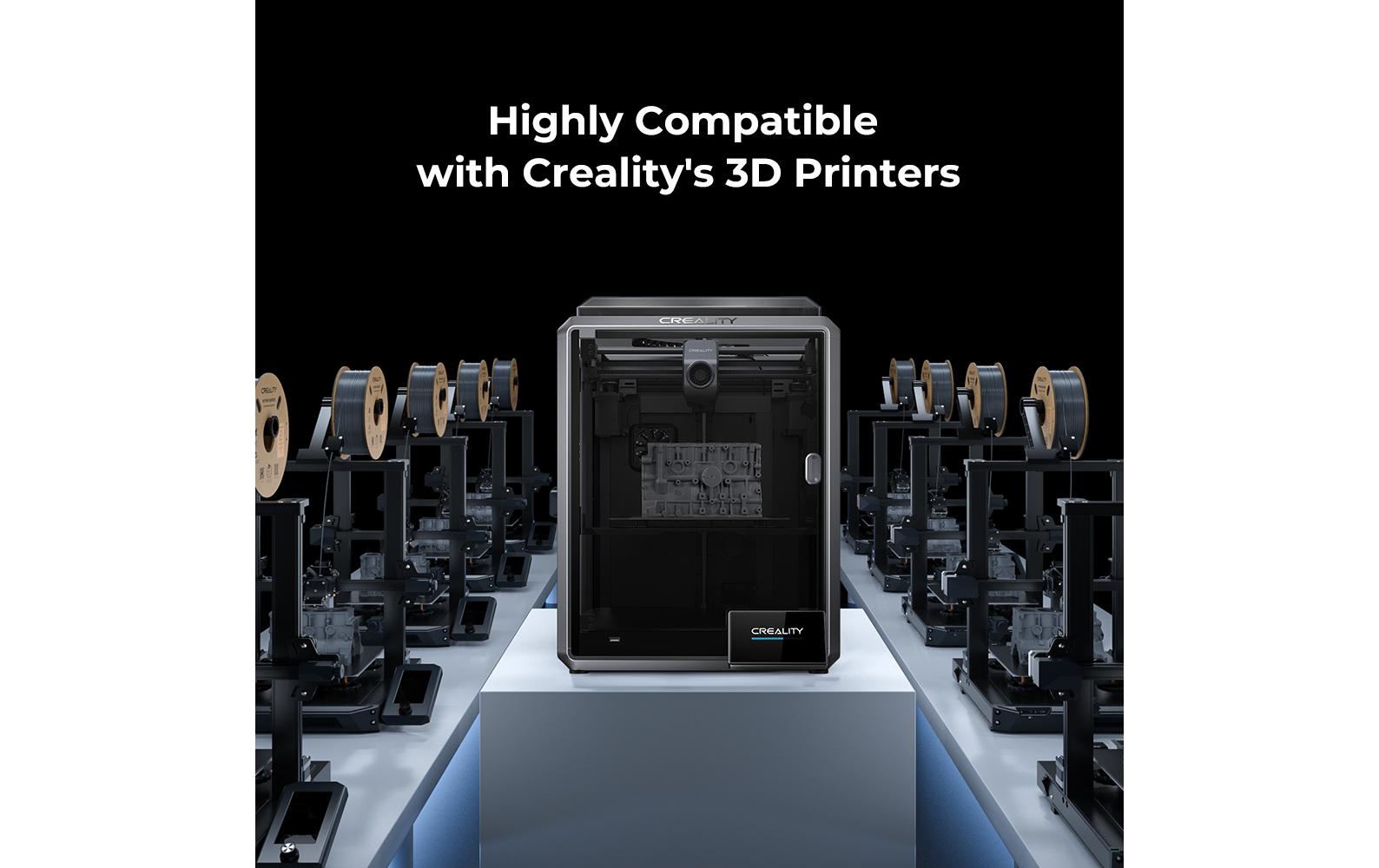 Creality 3D Drucker-Filament Hyper PLA 1,75 mm Grau, 1 kg