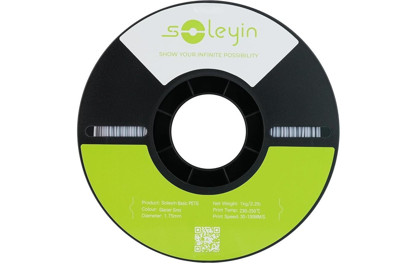 Creality 3D 3D-Drucker-Filament Soleyin PETG 1,75 mm Grau, 1 kg