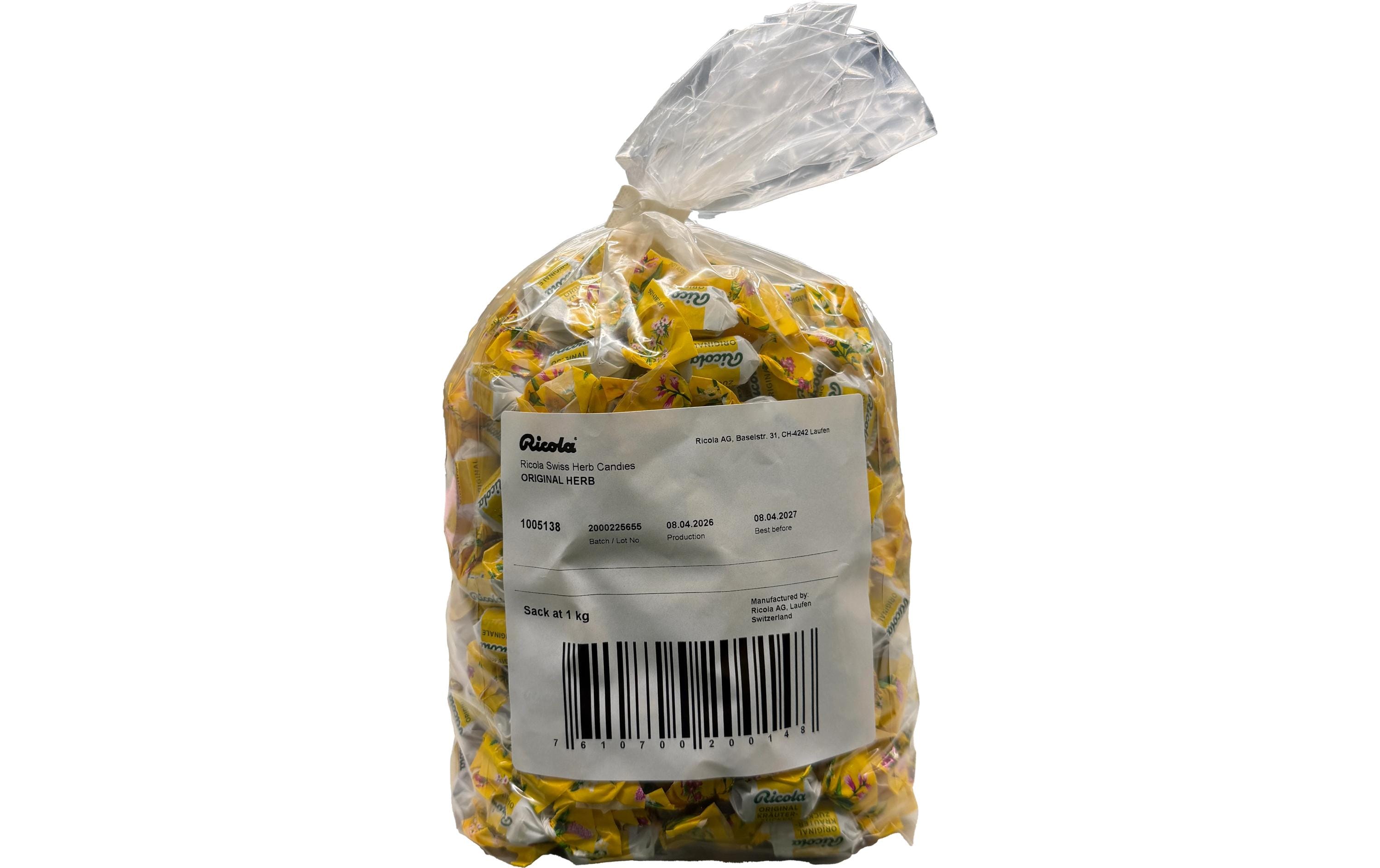 Ricola Kräuterbonbons – Original – 1 kg