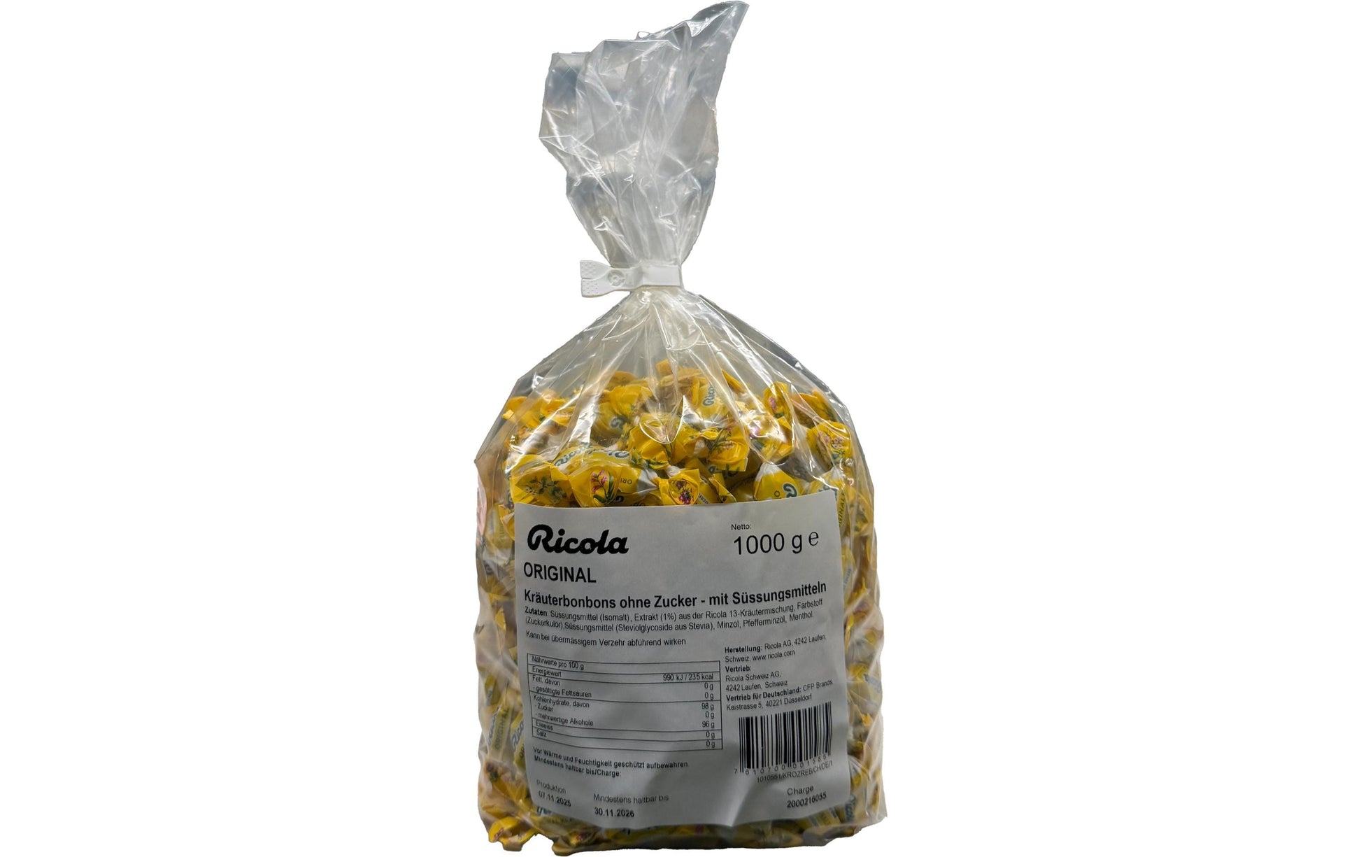 Ricola Kräuterbonbons – Original – 1 kg