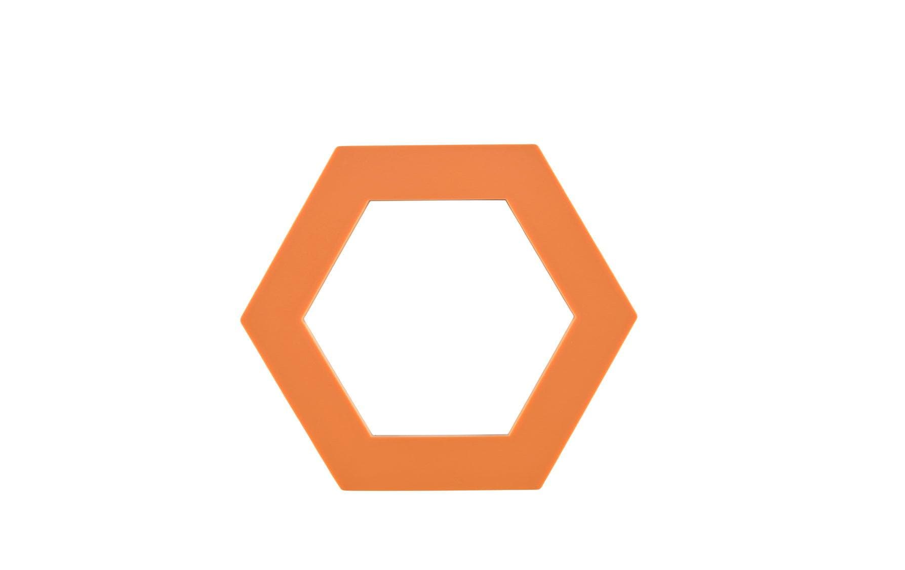 Zone Denmark Bold – Topfuntersetzer 14 × 16 × 0,9 cm, Silikon, Orange, für Pfanne, Topf
