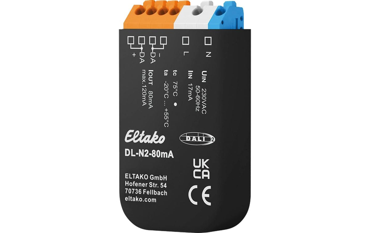 Eltako DALI-2-Bus-Netzteil DL-N2-80mA – für Standard-DALI-Geräte – IP40 – 1 Stk.