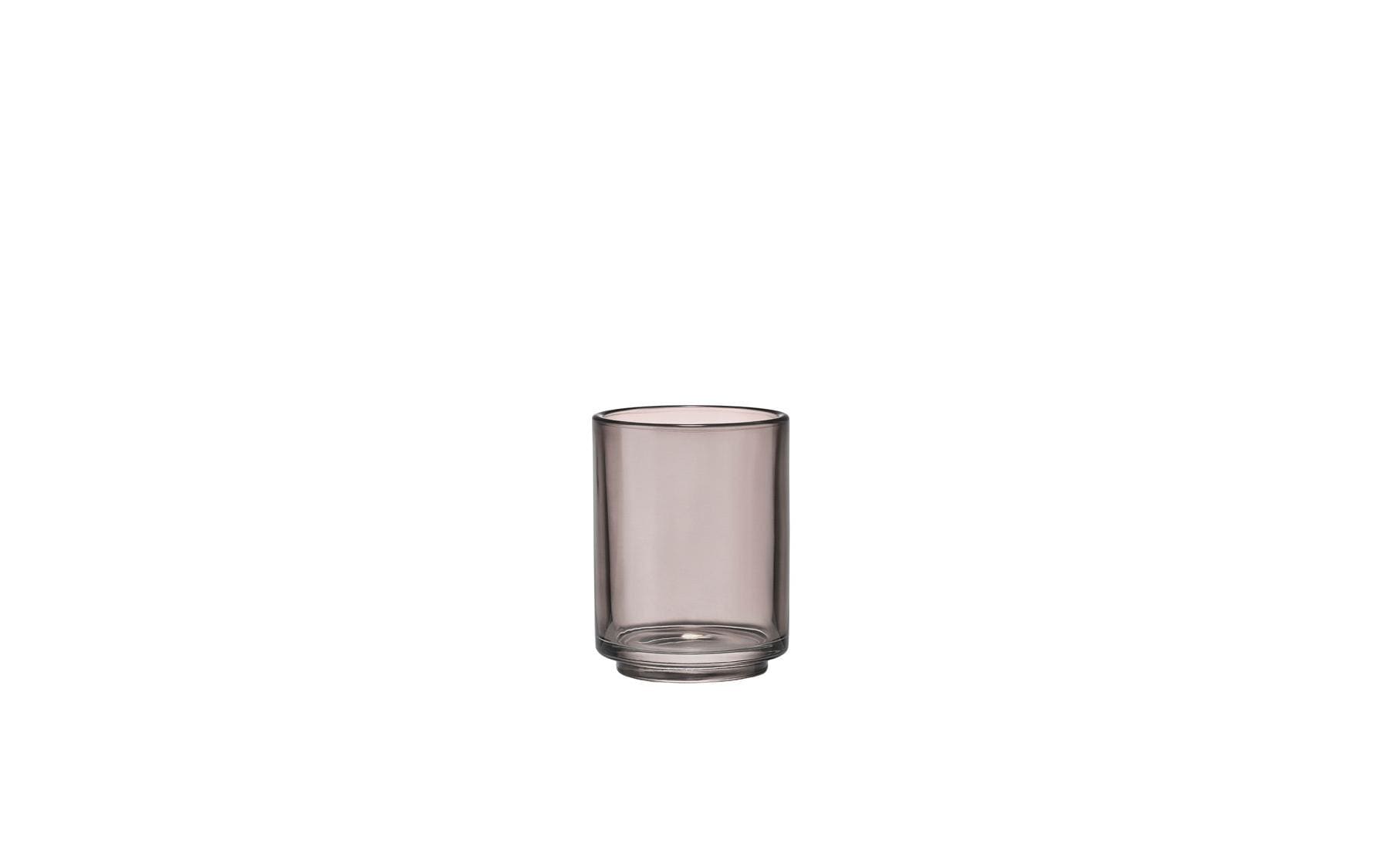 Zone Denmark Zahnputzbecher Tada – Glas, Ø7,5×10 cm, Grau (Smoke)