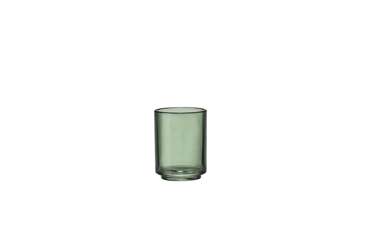 Zone Denmark Zahnputzbecher Tada – Ø7,5×10 cm, Glas, Dunkelgrün