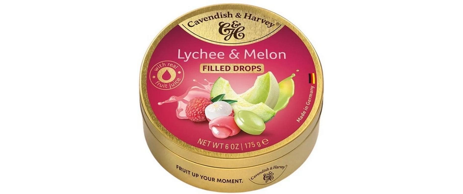 Cavendish & Harvey Lutschbonbons – Litschi & Melone, glutenfrei – 175 g