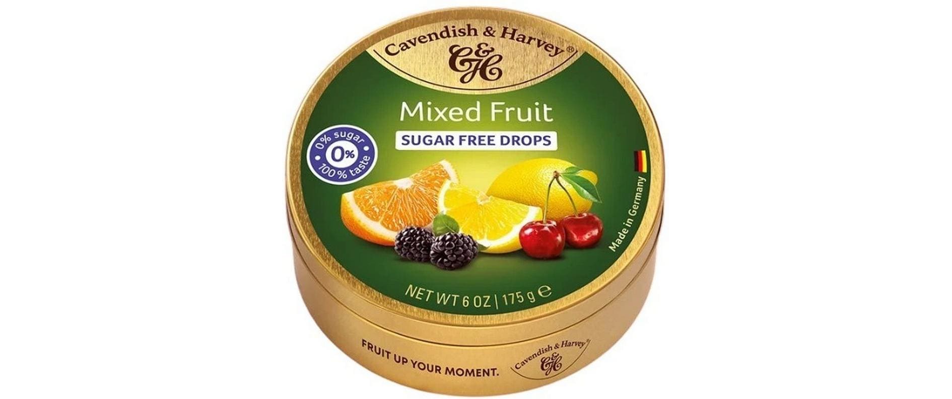Cavendish & harvey Zuckerfreie Lutschbonbons – Fruchtmix – 175 g