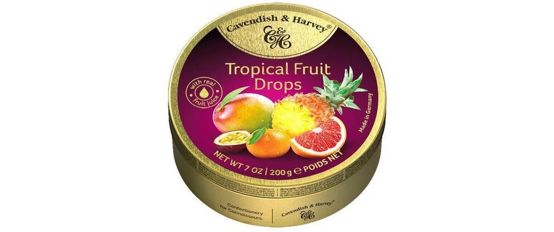 Cavendish & Harvey Lutschbonbons Tropenfrüchte – Glutenfrei – 200 g