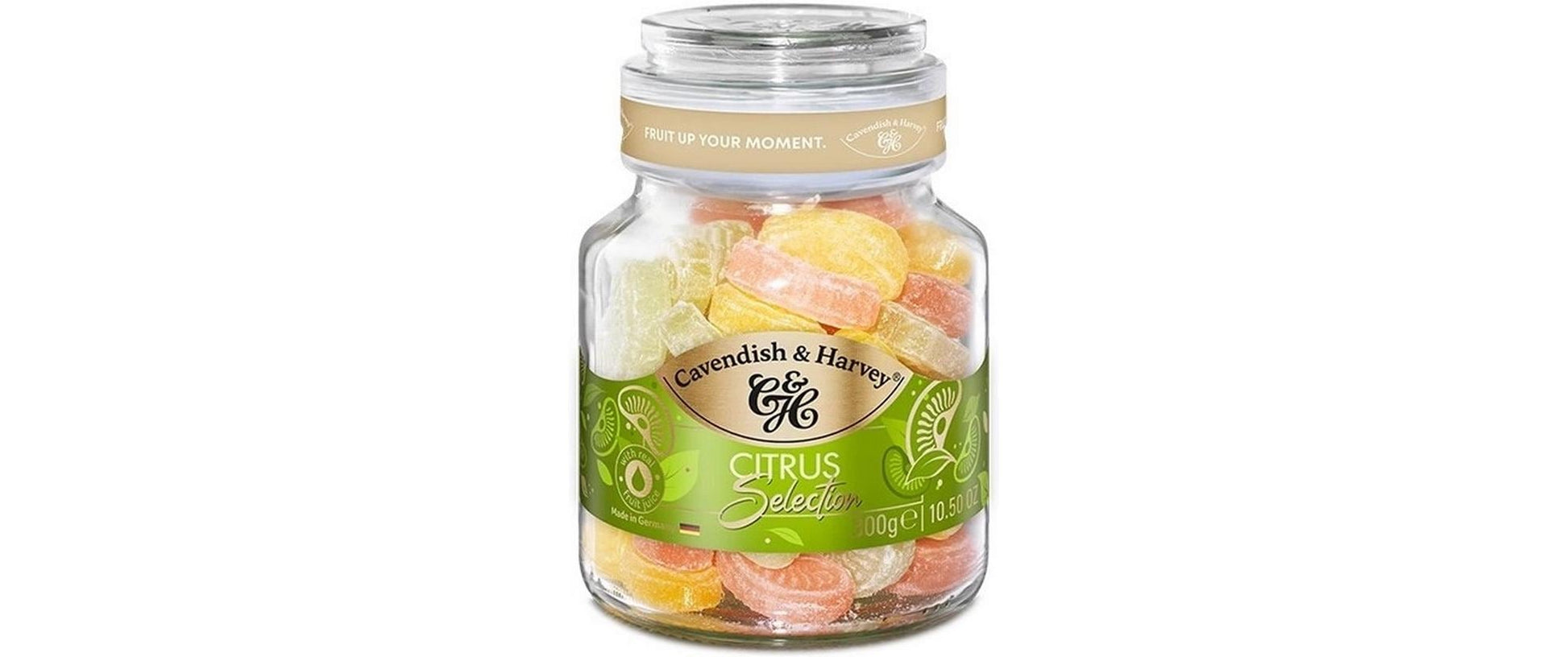 Cavendish & Harvey Citrus Selection Lutschbonbons, glutenfrei, vegan – 300 g