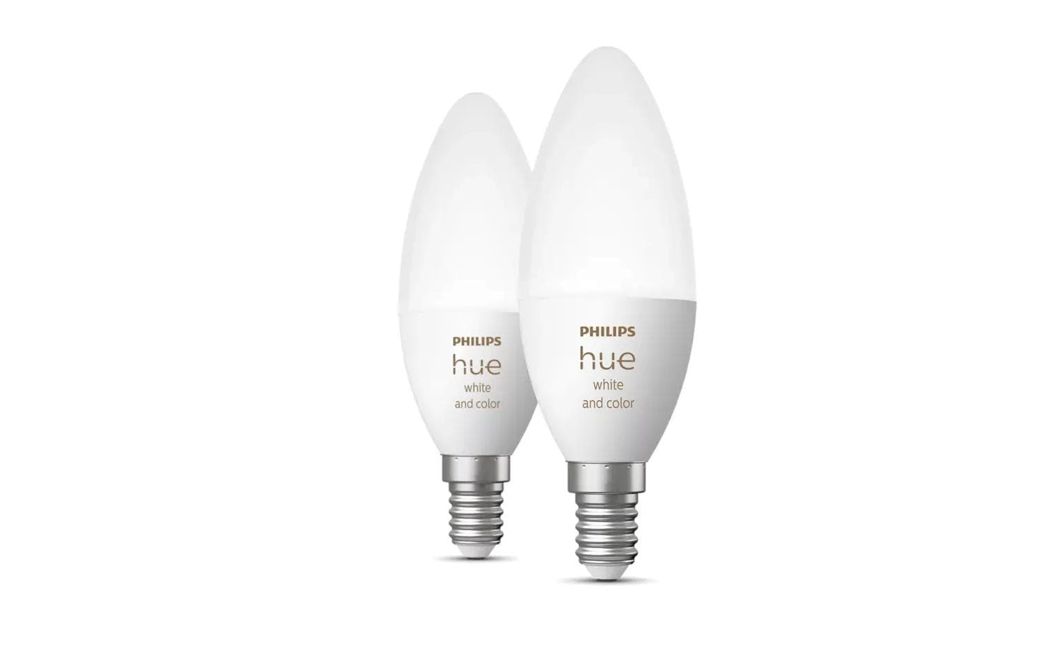 Philips Hue Smart-Leuchtmittel E14 Kerzenform – RGB+CCT, 500 lm – für Philips Hue Bridge