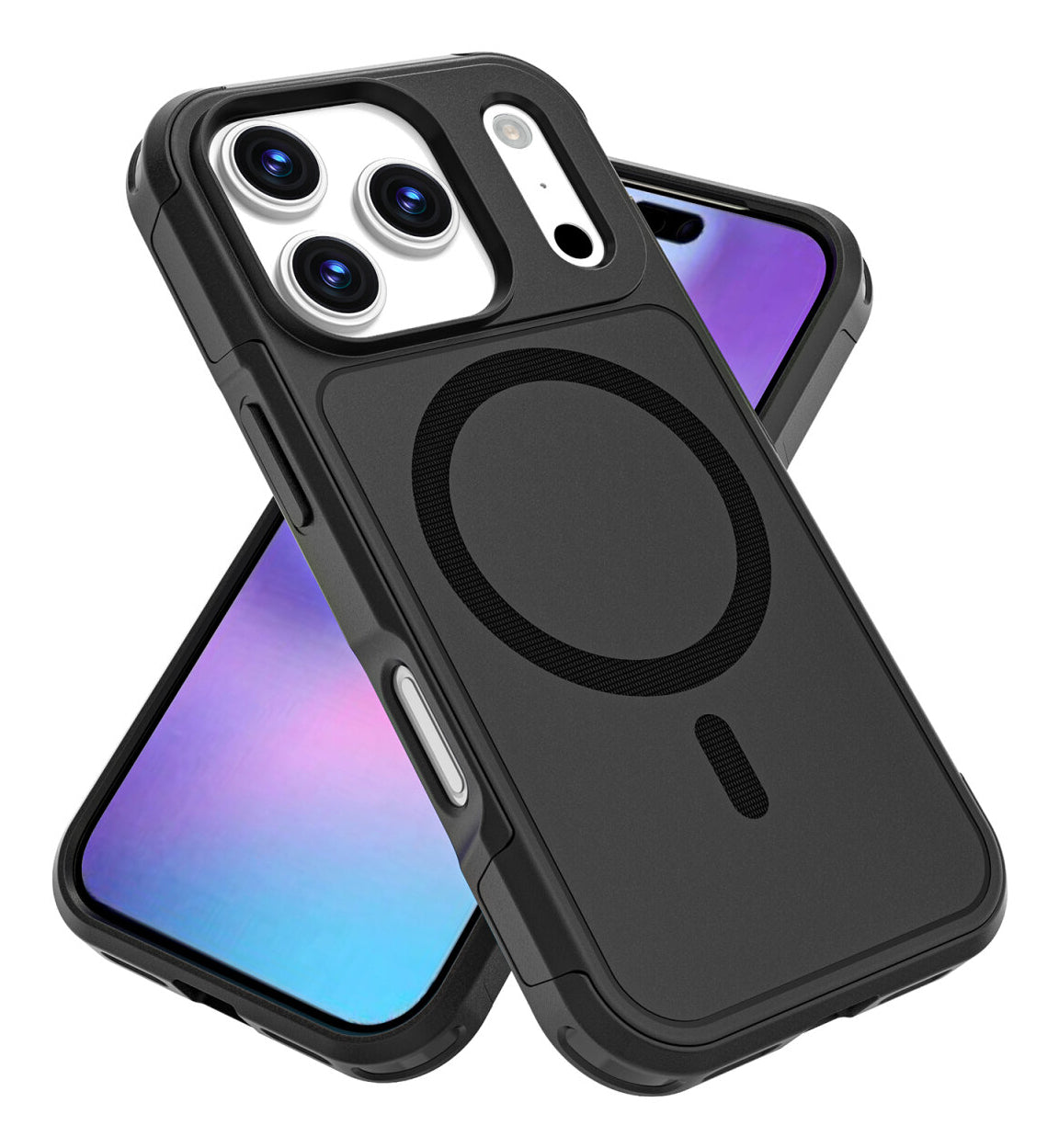 4smarts Backcover Defend – für Apple iPhone 17 Pro – schwarz – TPU/PC – MagSafe-kompatibel