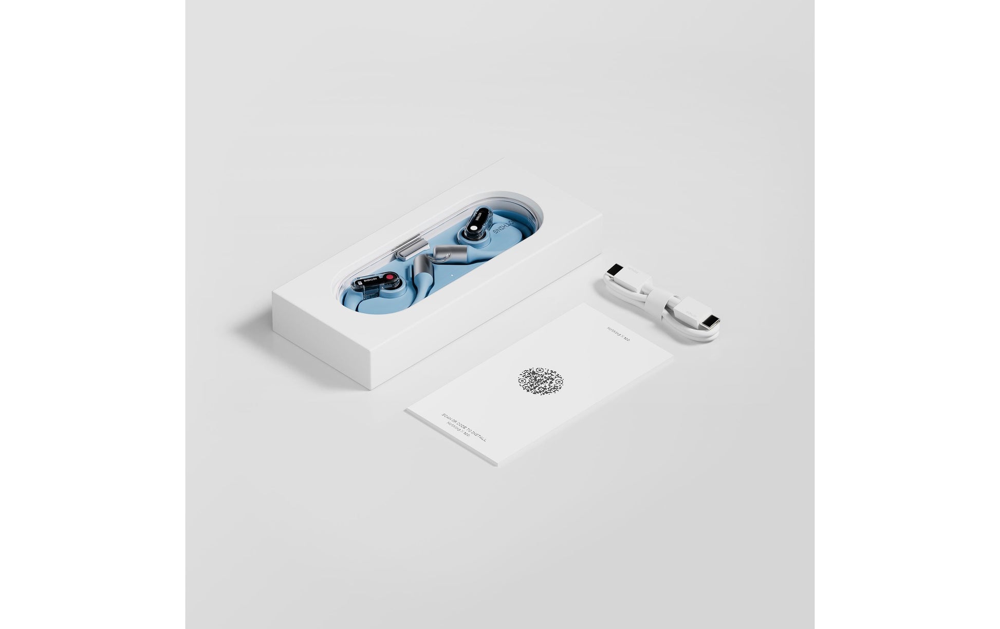 Nothing Ear (open) Ohrbügel True Wireless – BT, mit Ladecase, Blau, BT 5.3