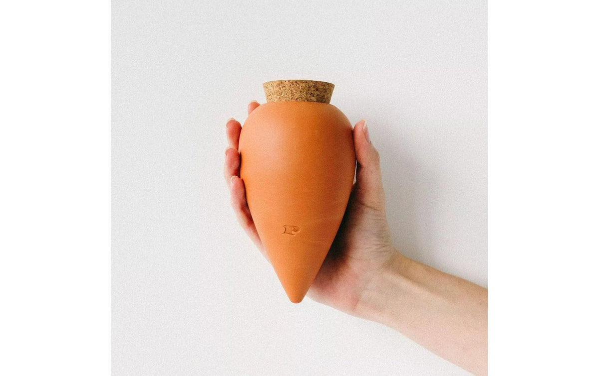 Gorilla gardening Olla Bewässerungssystem – Ø 9,5 × 17 cm – Ton, Braun