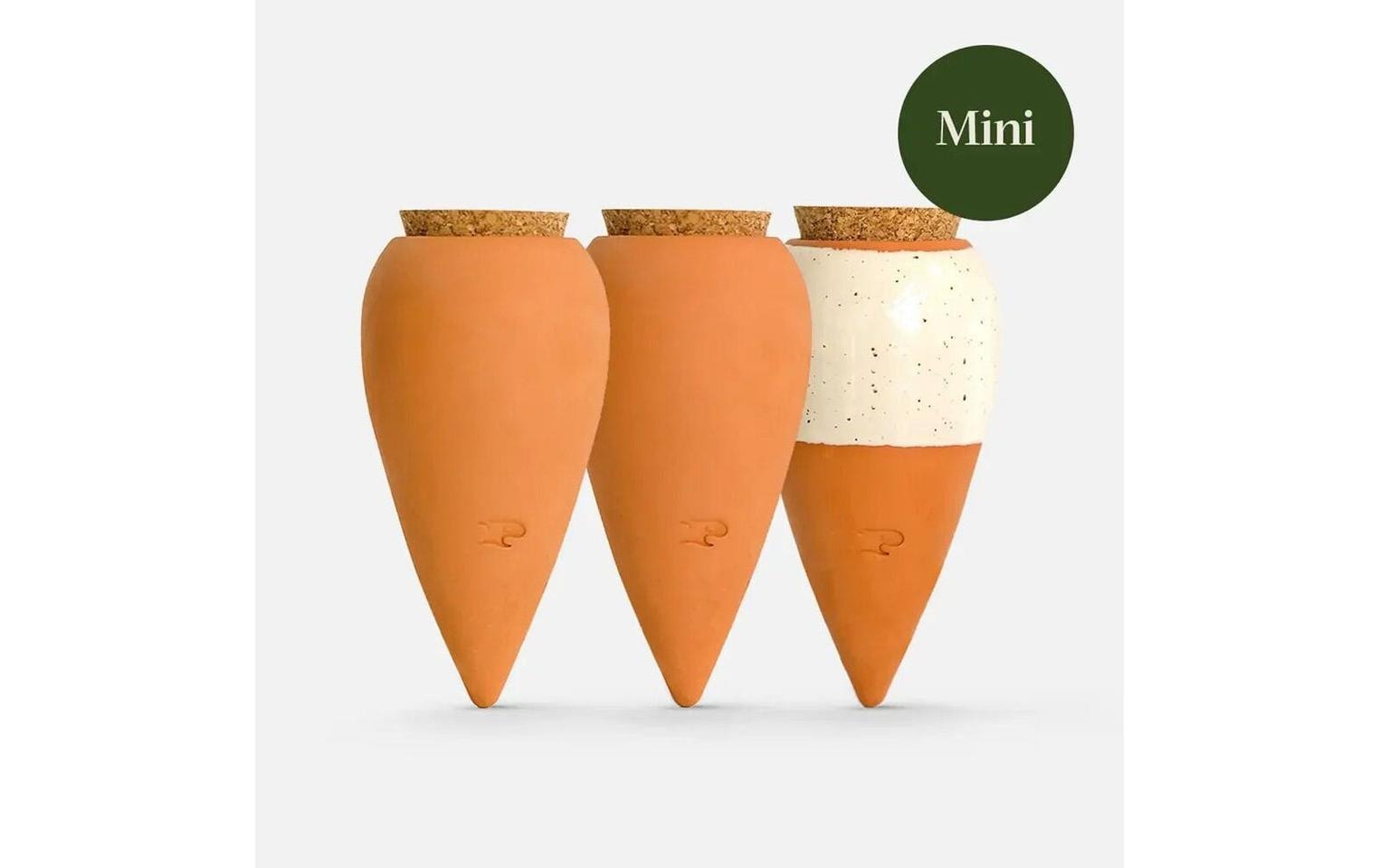 Gorilla gardening Trio Mini Ollas – Keramik/Kork – braun/weiss – für Töpfe Ø ≤150 mm
